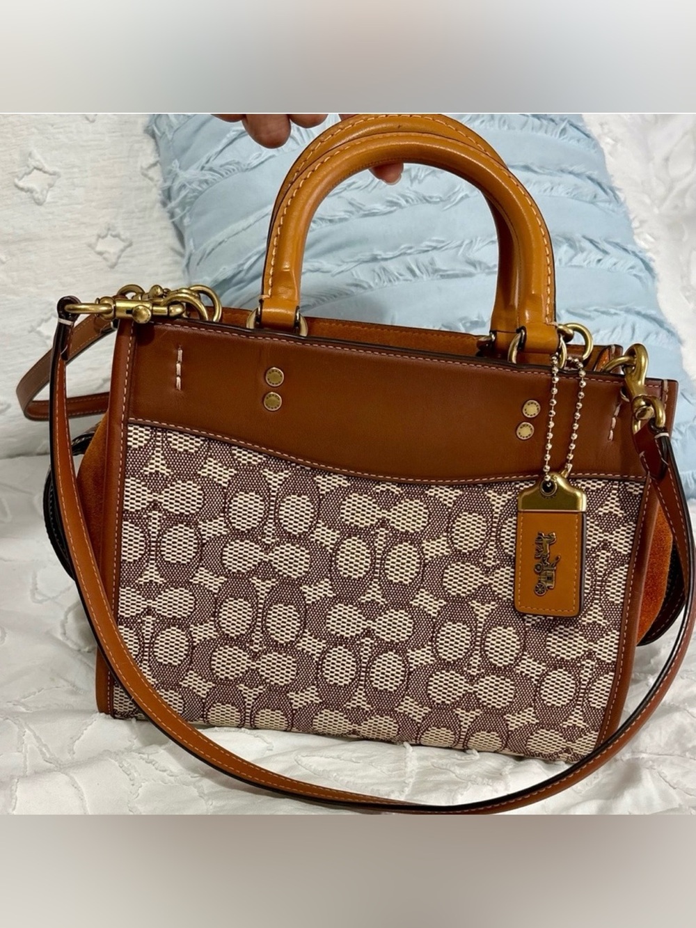 Coach Rogue 25 textile jacquard